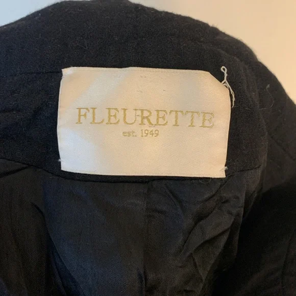 Vintage Fleurette Loro Piana & c. Italy Camel Hair Coat